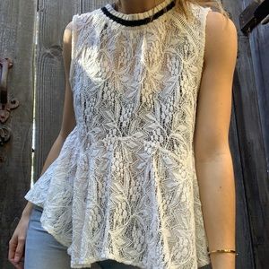 Free people lace tank top